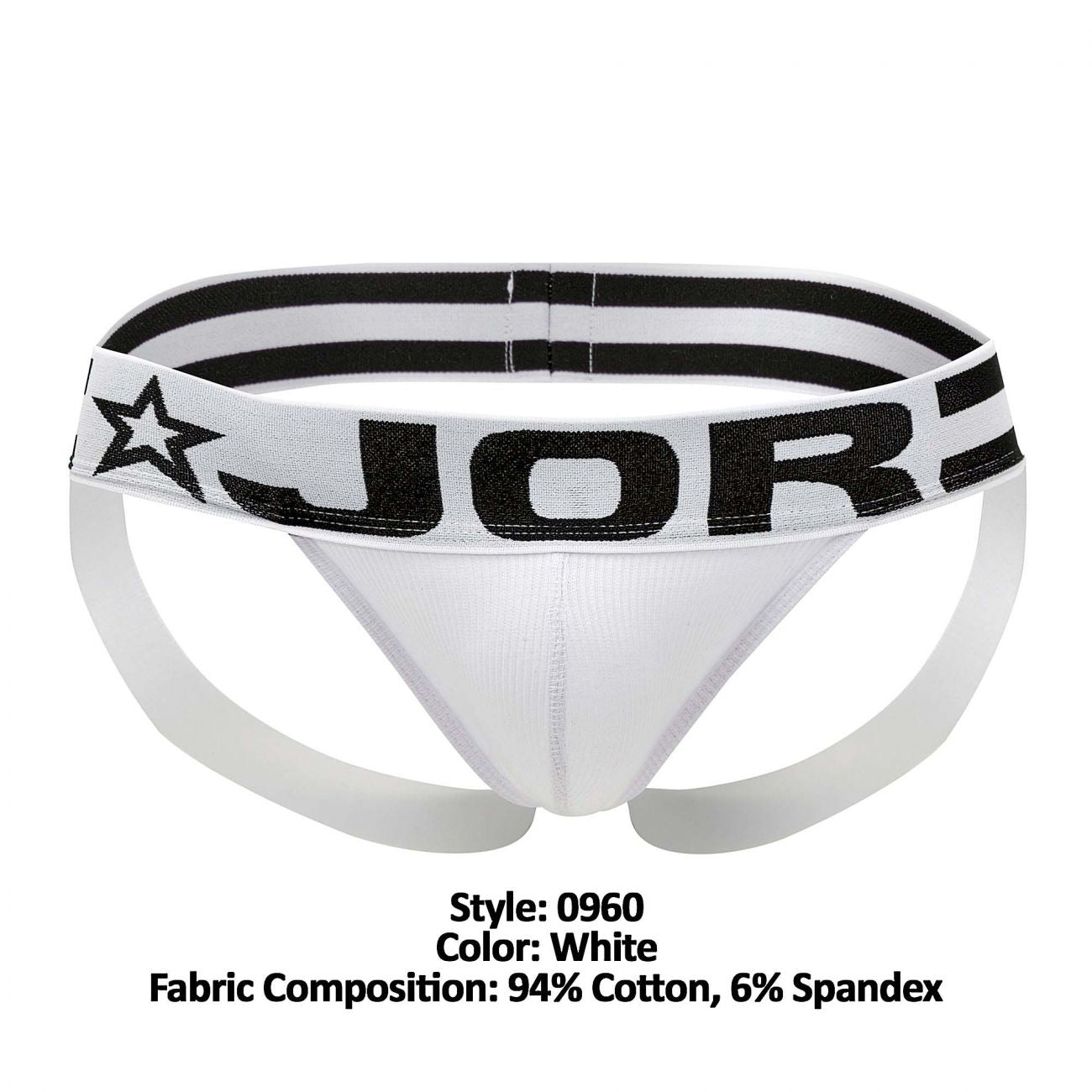 JOR 0960 Arizona Jockstrap White
