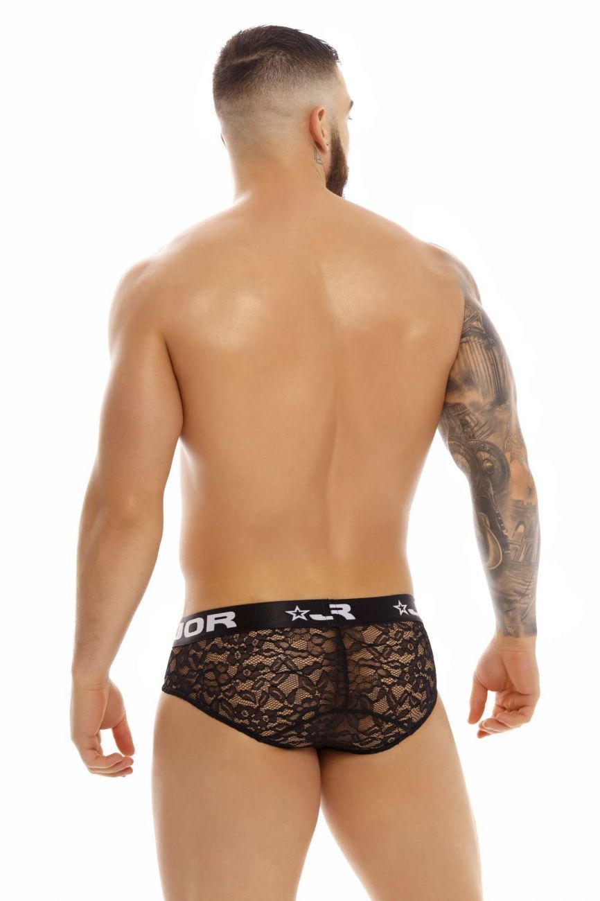 JOR 1379 Romance Lace Briefs Black