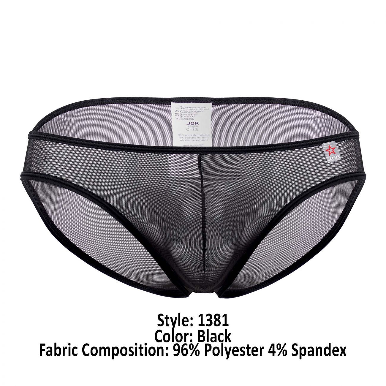 JOR 1381 Brave Mesh Bikini Black