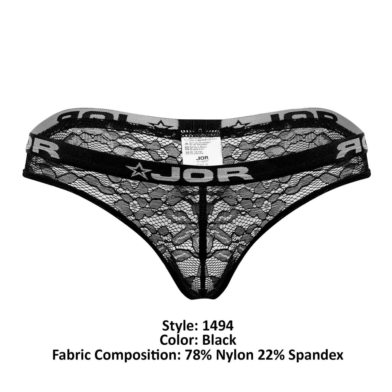 JOR 1494 Lover Thongs Black