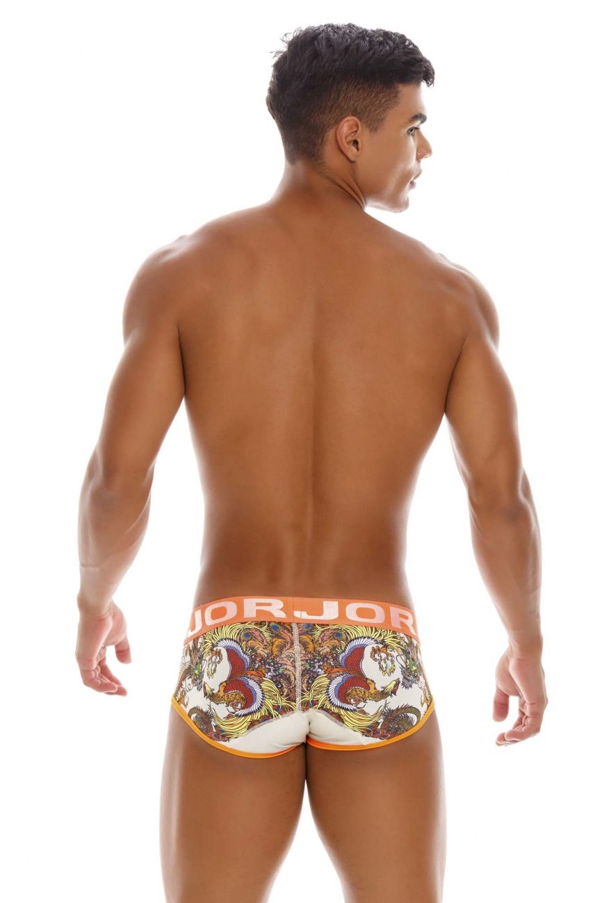 JOR 1525 Fenix Briefs Orange Printed