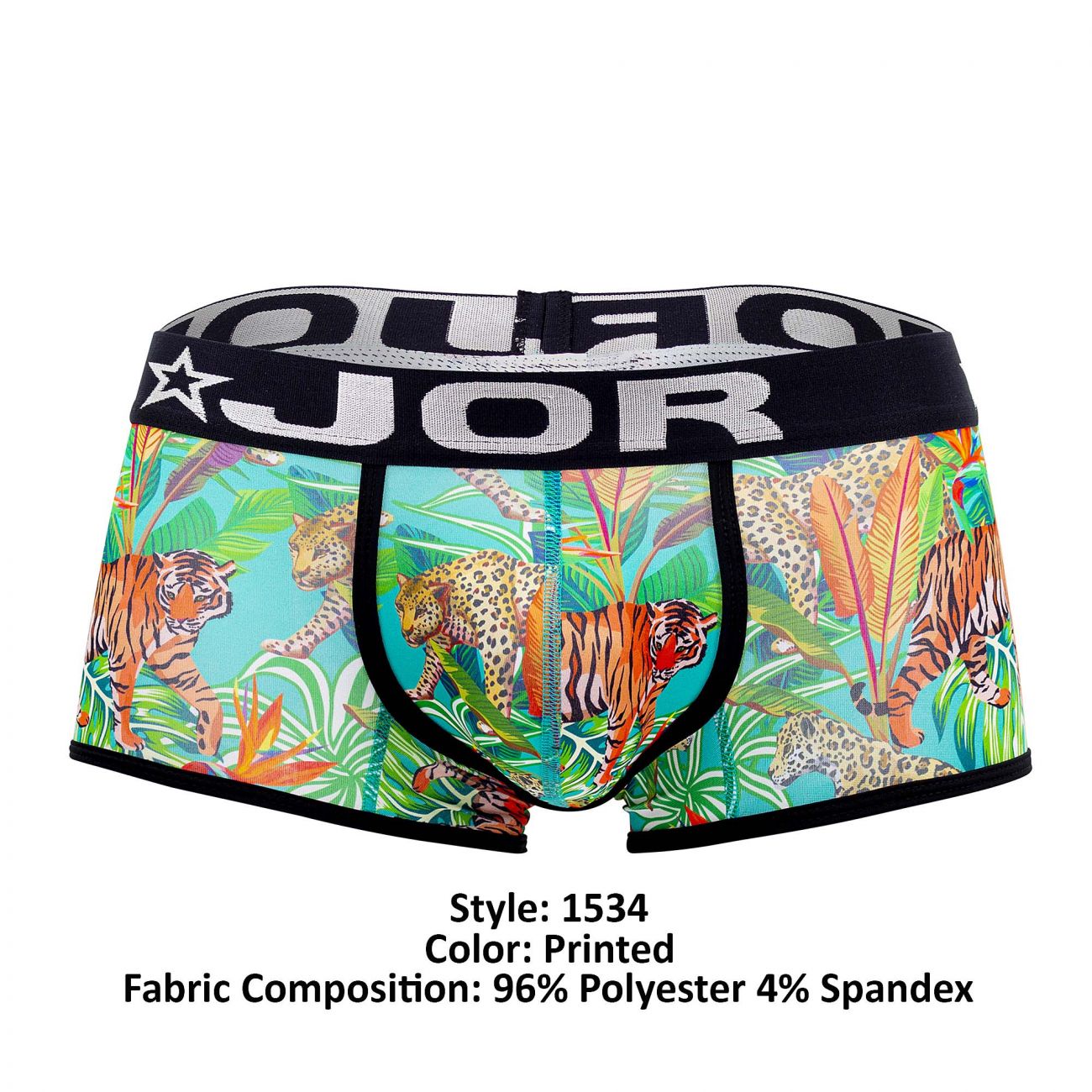 JOR 1534 Indie Trunks Green Printed