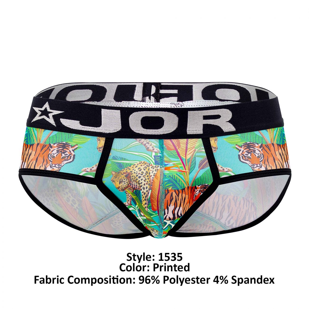 JOR 1535 Indie Briefs Green Printed