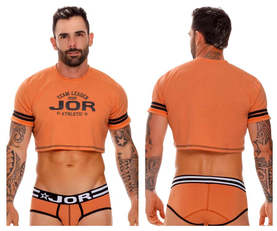 JOR 1617 Varsity Crop Top Ochre