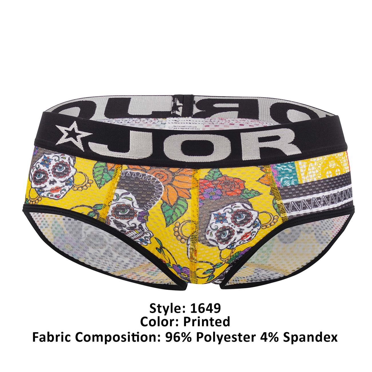 JOR 1649 Guadalupe Briefs Day of the Dead Printed