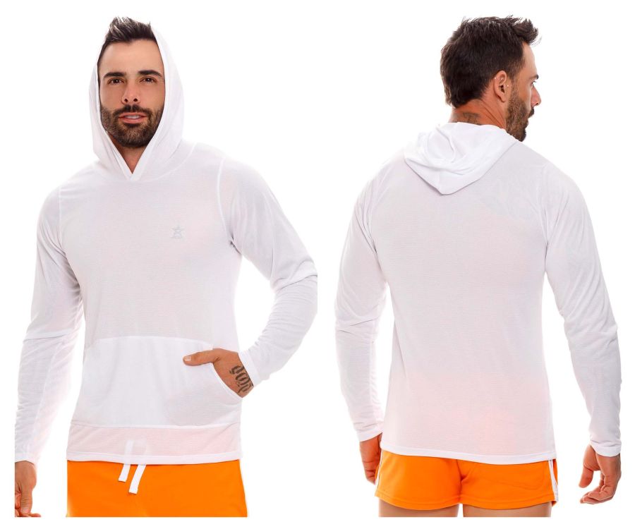 JOR 1698 Cross Hoodie White