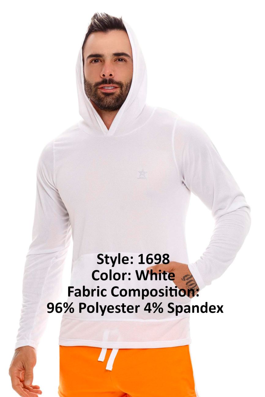 JOR 1698 Cross Hoodie White