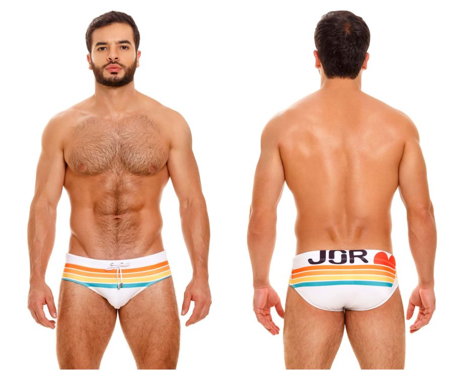 JOR 1793 Beats Swim Briefs White