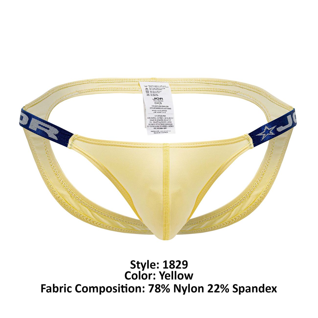 JOR 1829 Dante Jockstrap Yellow