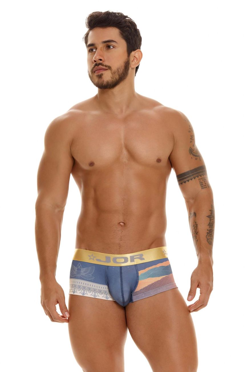 JOR 1880 Luxor Trunks Printed Blue