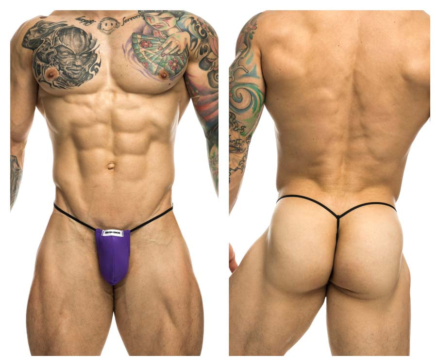 JUSTIN+SIMON XSJ02 Silky G-String Bulge Purple