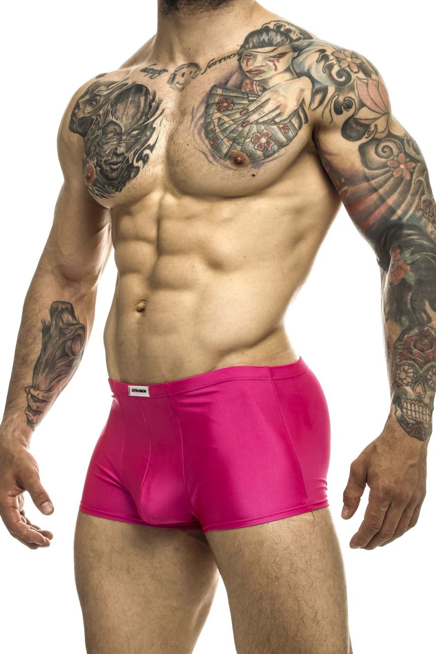 JUSTIN+SIMON XSJ08 Classic Trunks Hot Pink Plus Sizes