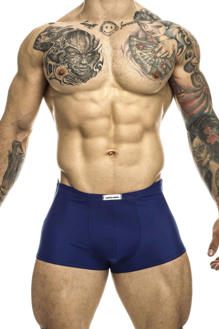 JUSTIN+SIMON XSJ08 Classic Trunks Royal Blue Plus Sizes