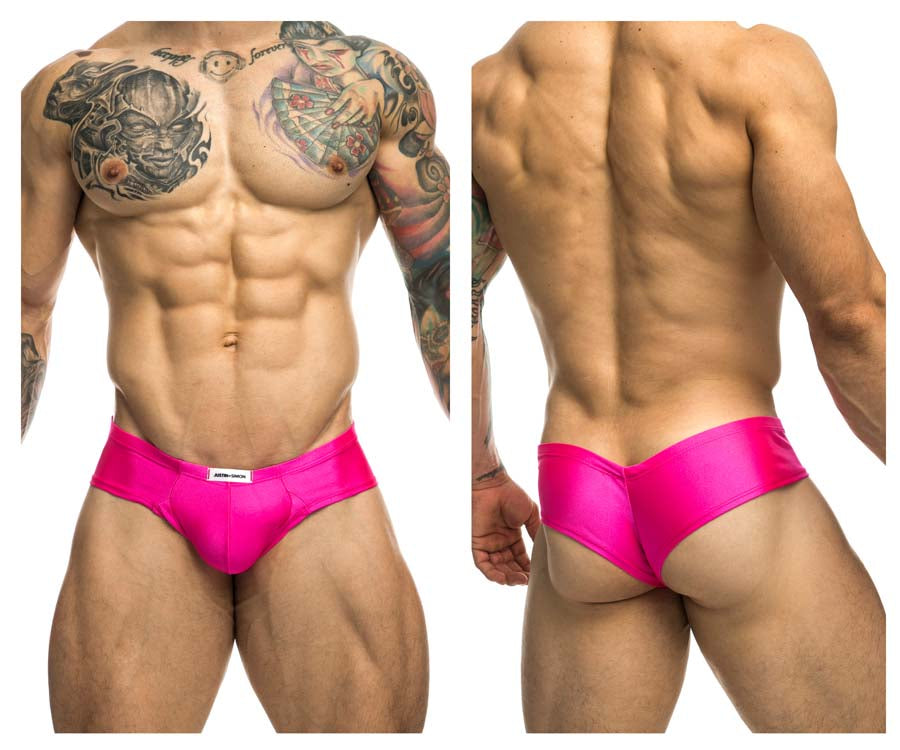 JUSTIN+SIMON XSJ22 Cheek Briefs Pink Plus Sizes