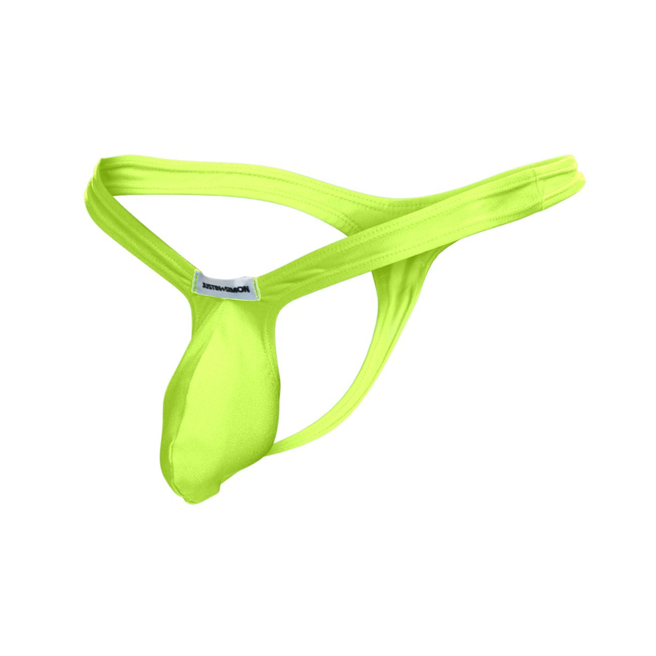 JUSTIN+SIMON XSJBU02 Bulge Thongs Neon Green Plus Sizes