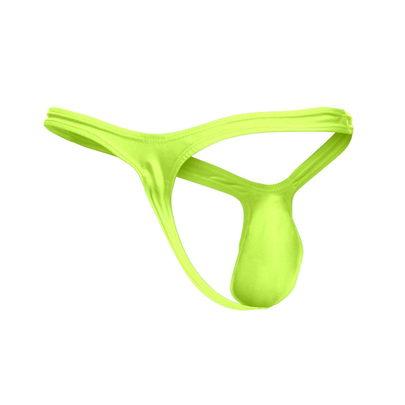 JUSTIN+SIMON XSJBU02 Bulge Thongs Neon Green Plus Sizes