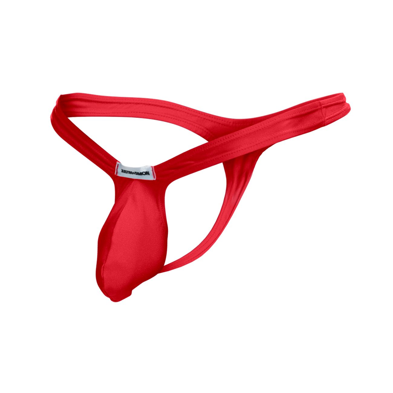 JUSTIN+SIMON XSJBU02 Bulge Thongs Red Plus Sizes