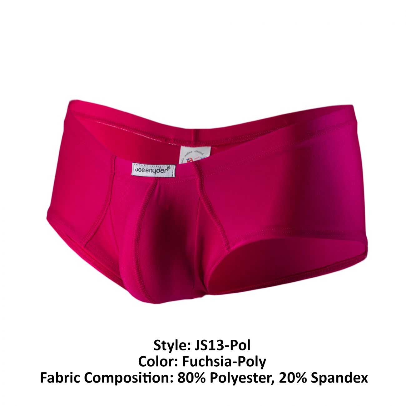 Joe Snyder JS13-Pol Polyester Cheek Boxer Fuchsia Poly