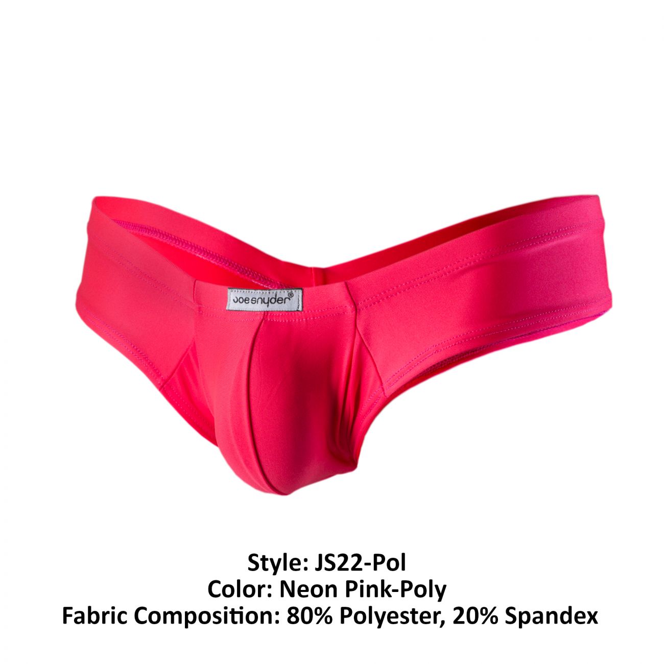 Joe Snyder JS22-Pol Polyester Mini Cheek Neon Pink Poly