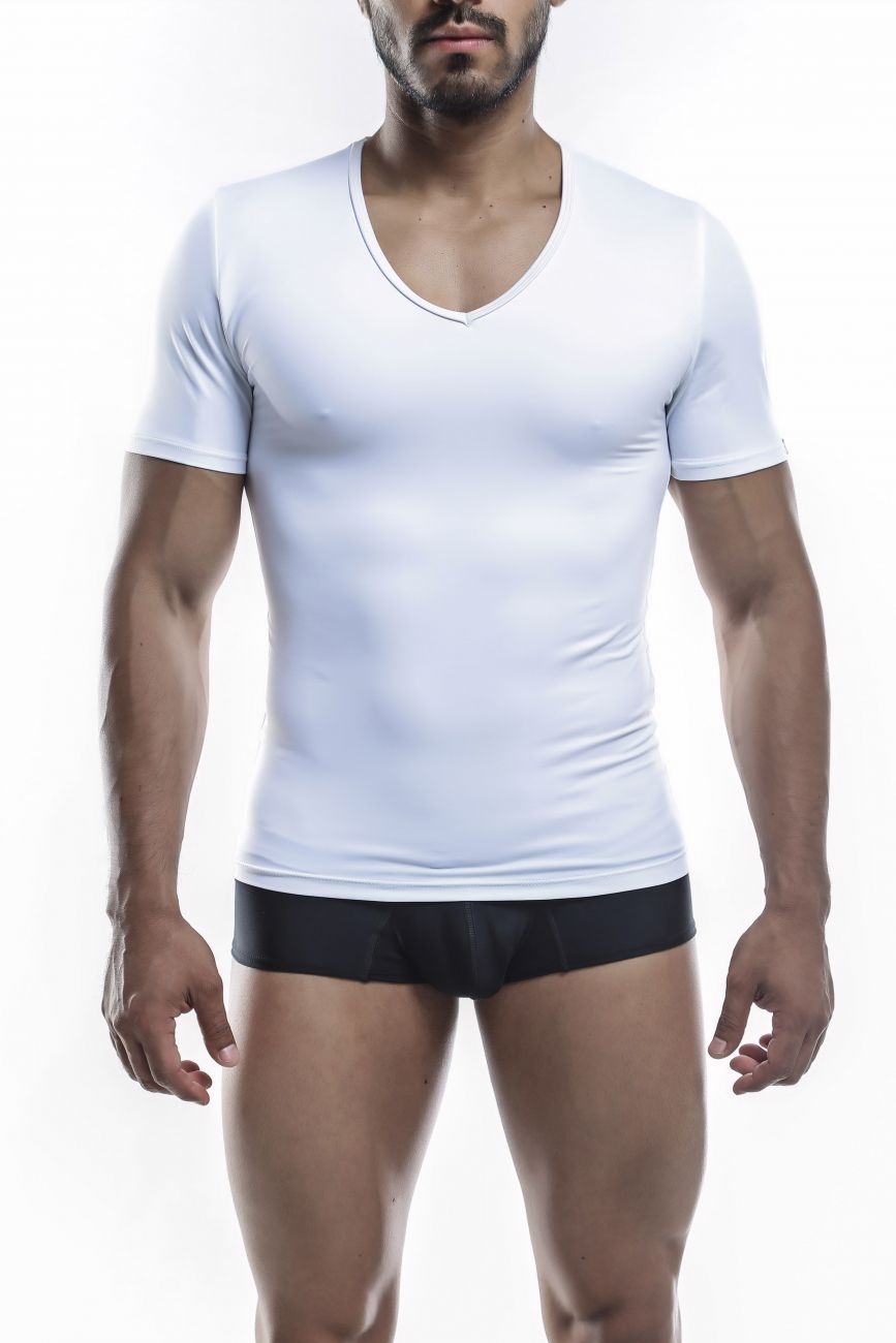 Joe Snyder JS29 V Neck Tank Top White