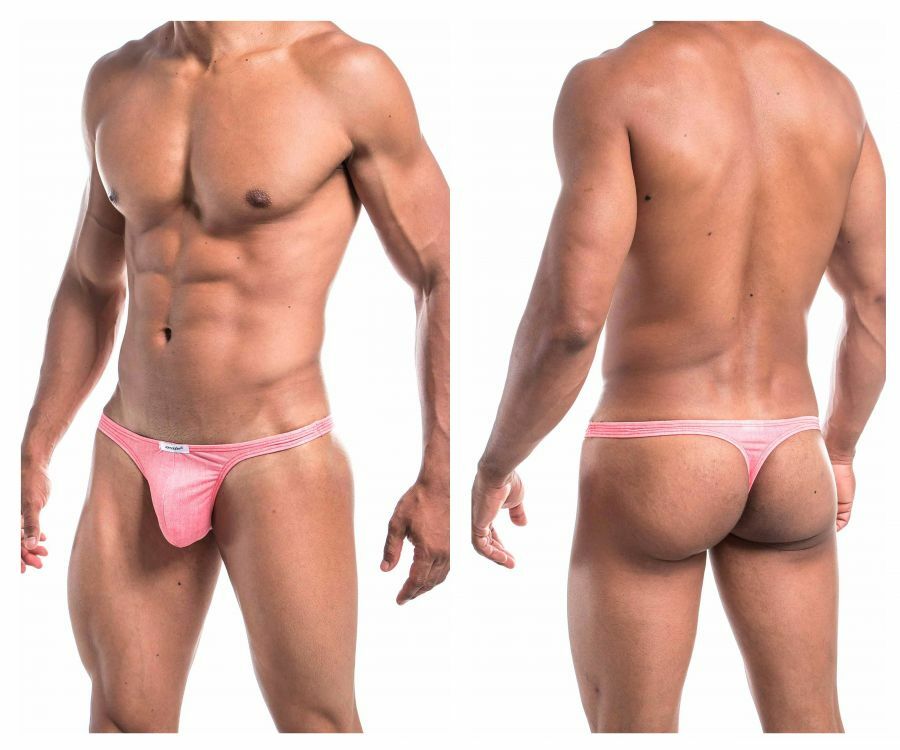 Mens Denim Look Thong Red