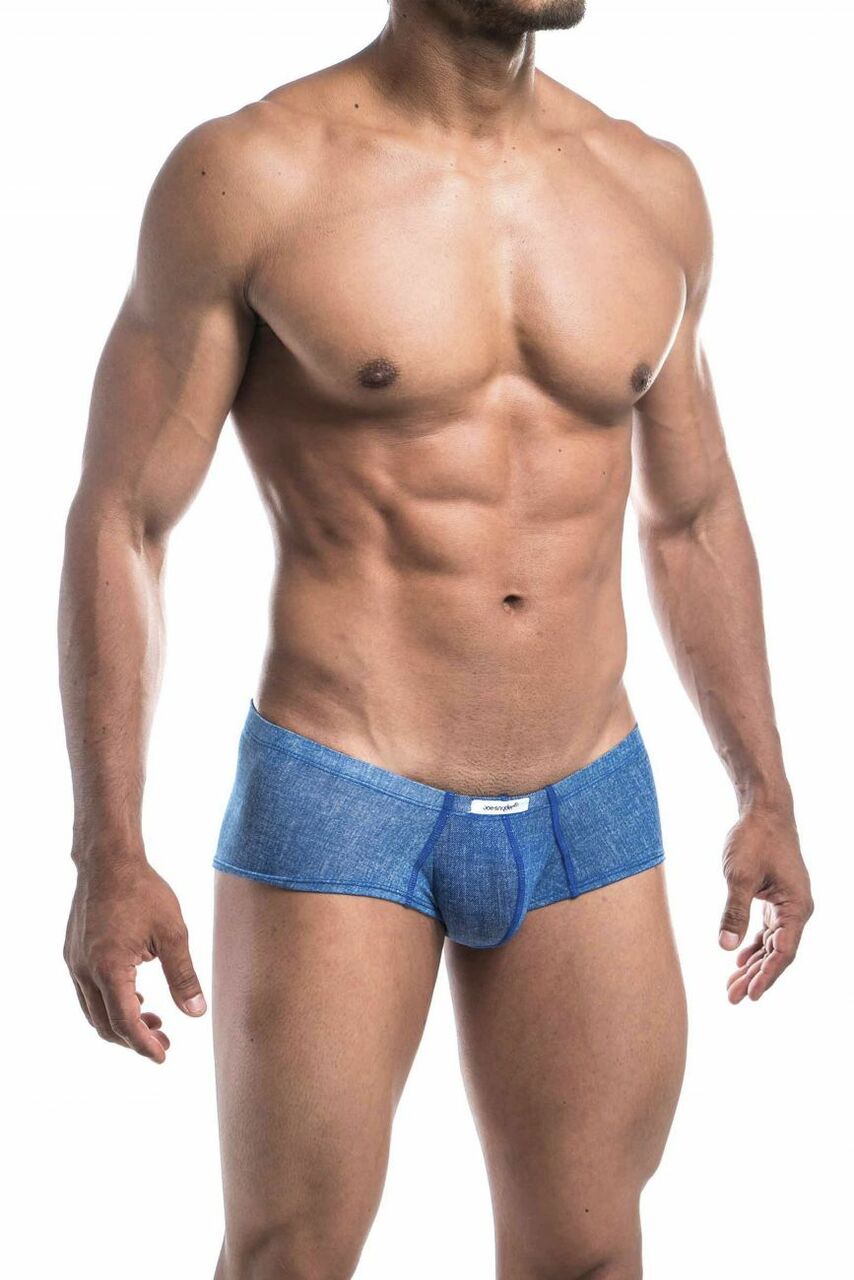 SALE - Mens Denim Look Cheek Boxer Briefs Blue