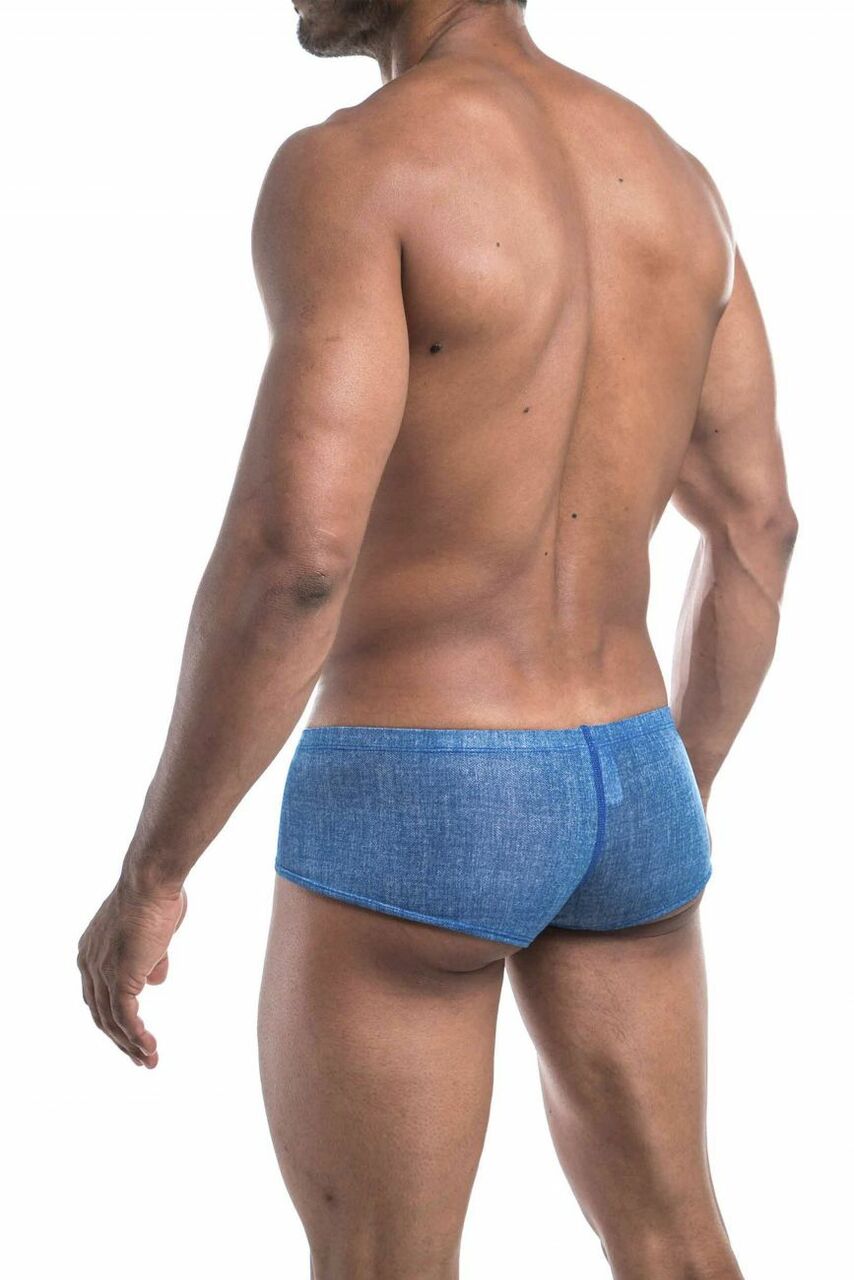 SALE - Mens Denim Look Cheek Boxer Briefs Blue
