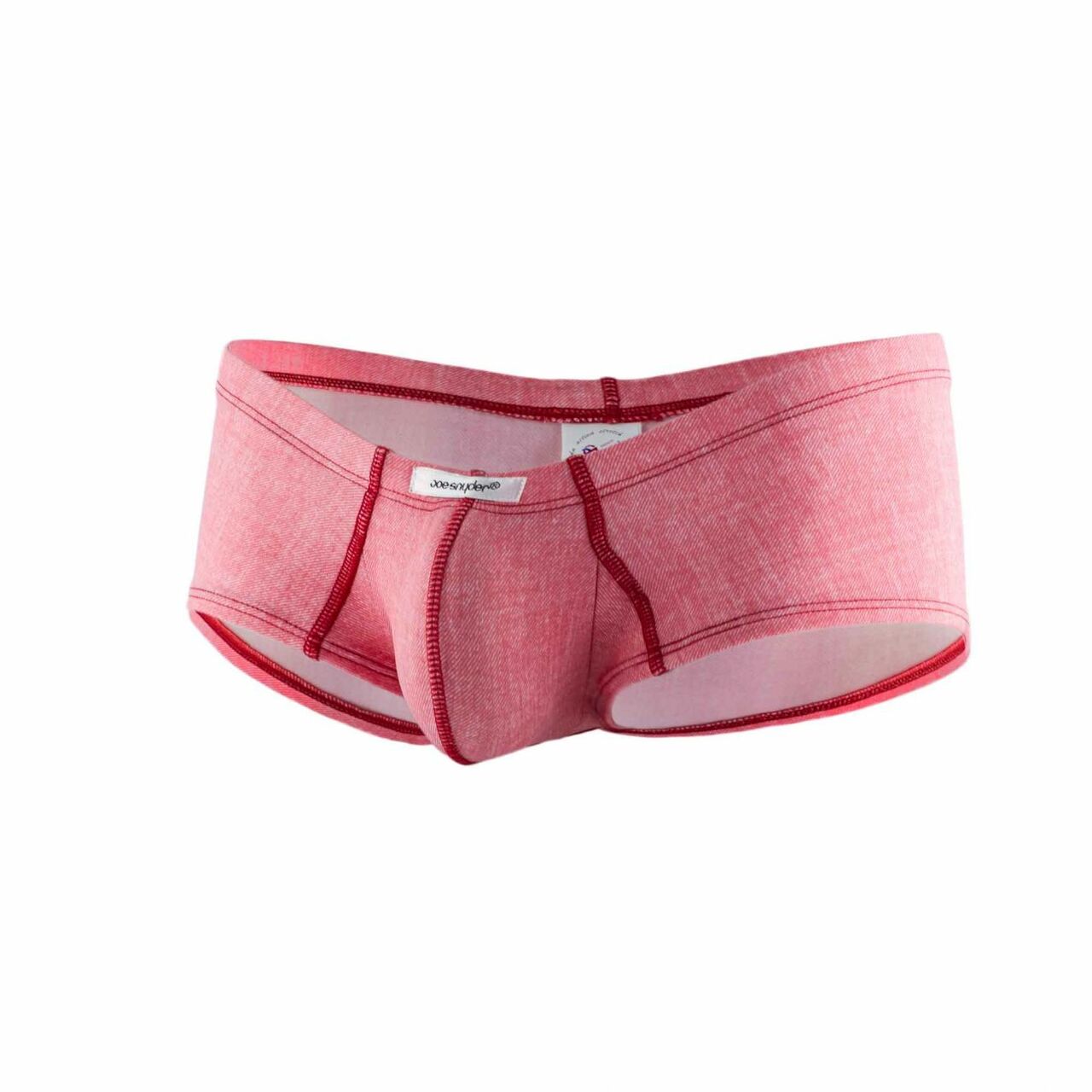 SALE - Mens Denim Look Cheek Boxer Briefs Red