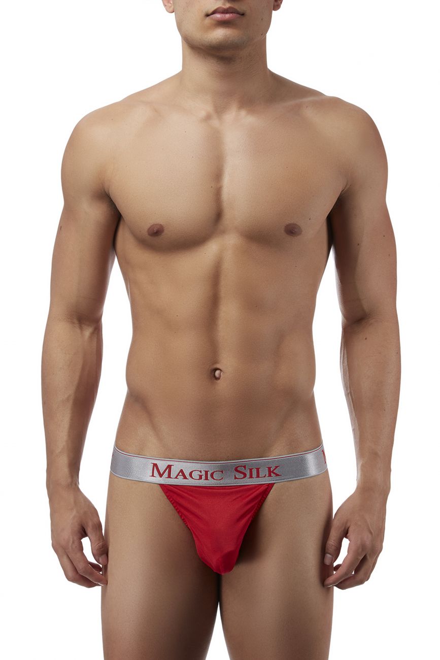 Magic Silk 4586 Silk Knit Micro Thong Red