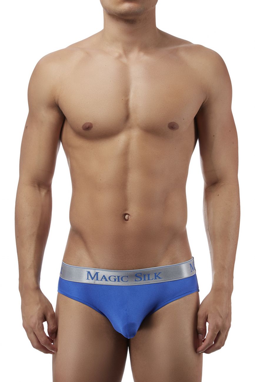 Magic Silk 6386 Silk Knit Low Rise Bikini Cobalt