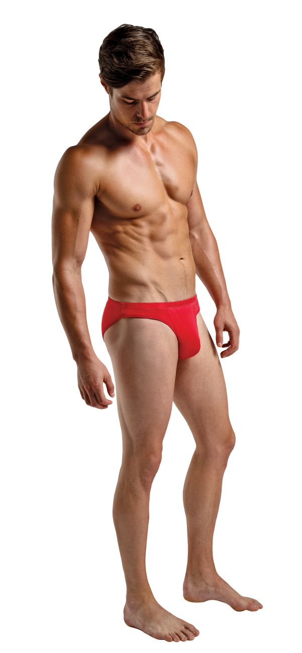 Mens Silk Bikini Briefs Red