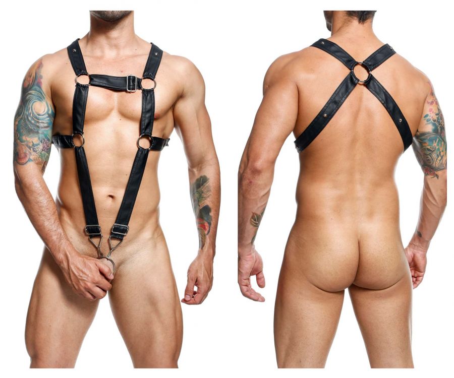 MaleBasics DMBL07 DNGEON Cross Cock ring Harness