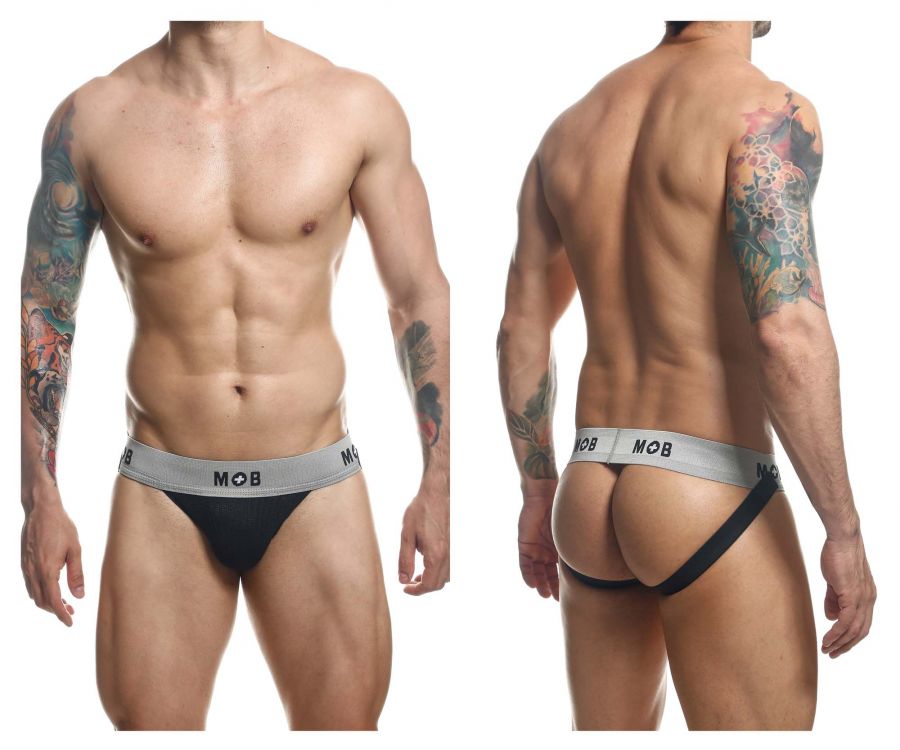 MaleBasics MBL107 Classic Fetish Jock 3 Inches Jockstrap Including Plus Sizes Black