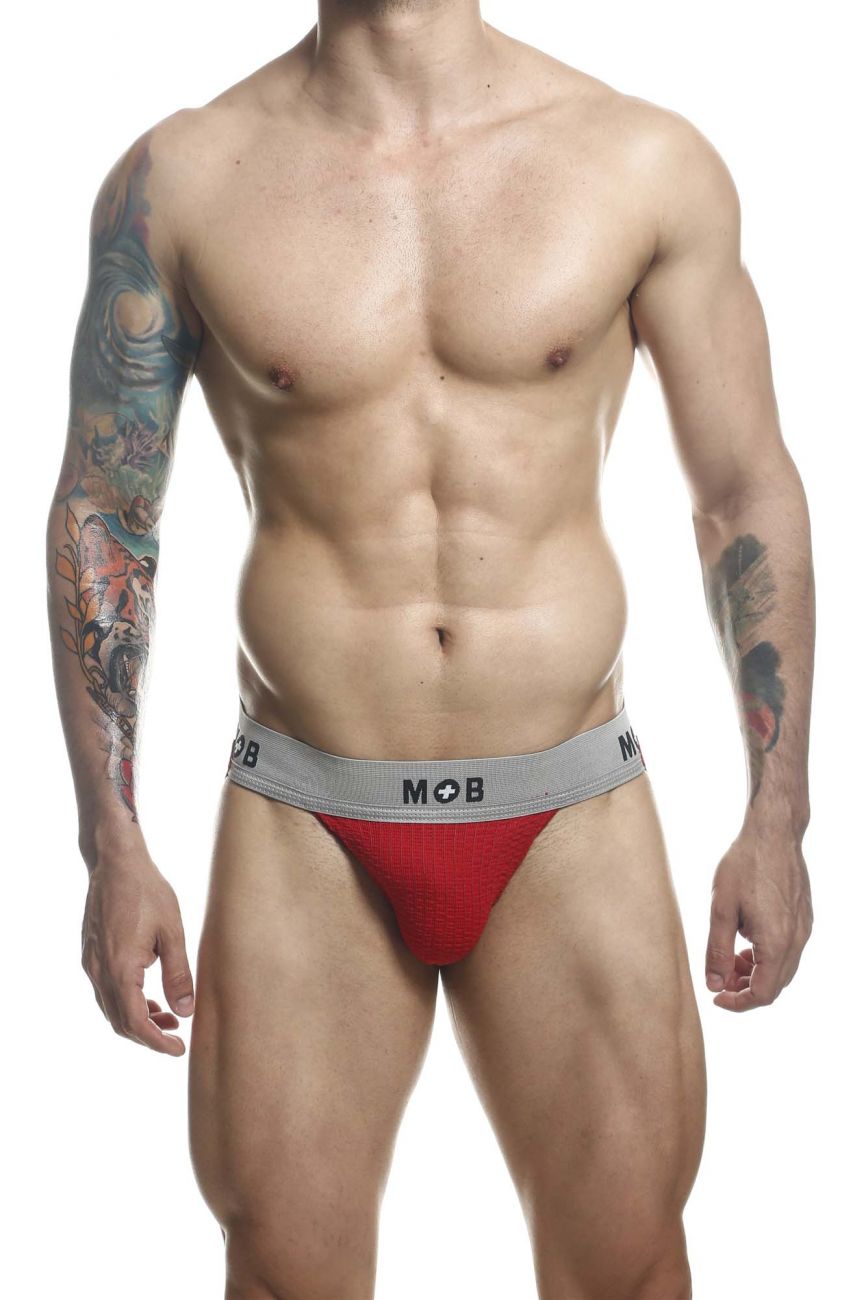 MaleBasics MBL107 Classic Fetish Jock 3 Inches Jockstrap Including Plus Sizes Red