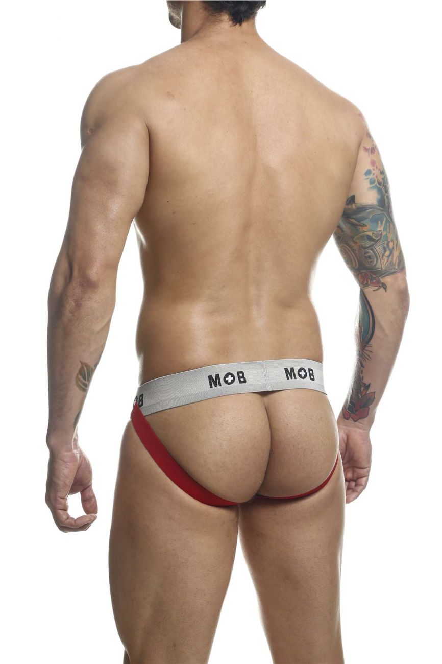 MaleBasics MBL107 Classic Fetish Jock 3 Inches Jockstrap Including Plus Sizes Red