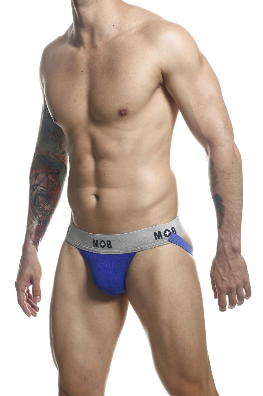 MaleBasics MBL107 Classic Fetish Jock 3 Inches Jockstrap Including Plus Sizes Royal