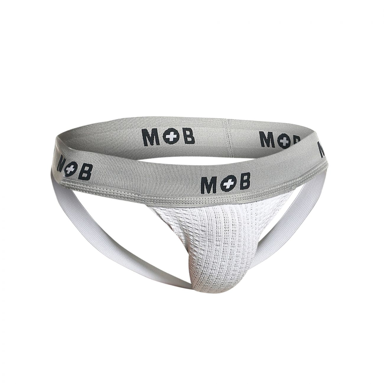 MaleBasics MBL107 Classic Fetish Jock 3 Inches Jockstrap Including Plus Sizes White