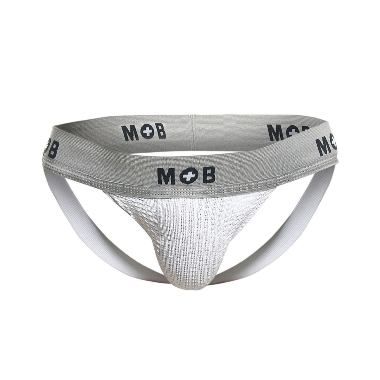 MaleBasics MBL107 Classic Fetish Jock 3 Inches Jockstrap Including Plus Sizes White