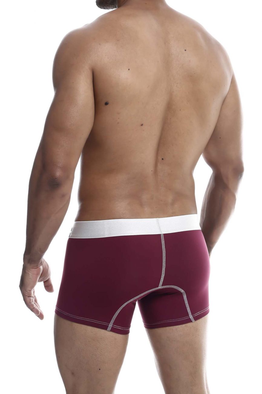 MaleBasics MBM01 Performance Boxer Briefs Burgundy