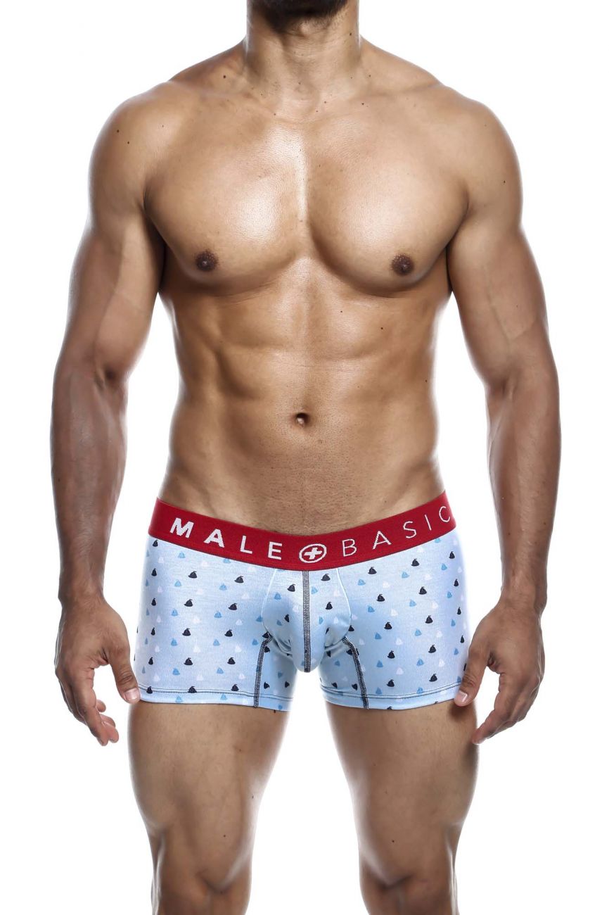 MaleBasics MBT01 3PK Trunks Printed Boats
