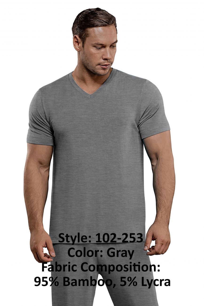 Male Power 102-253 Bamboo T-Shirt Gray