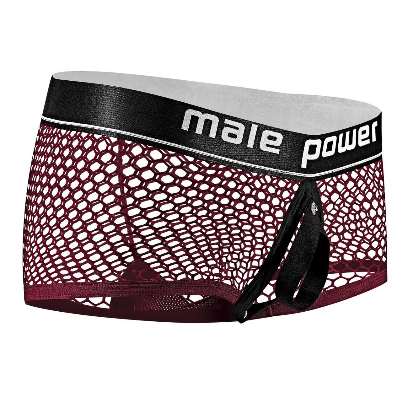 Male Power 120-260 Cockpit C-Ring Trunks Burgundy