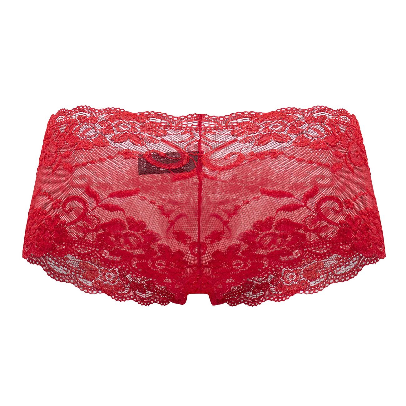 Male Power 127-280 Sassy Lace Mini Short Red