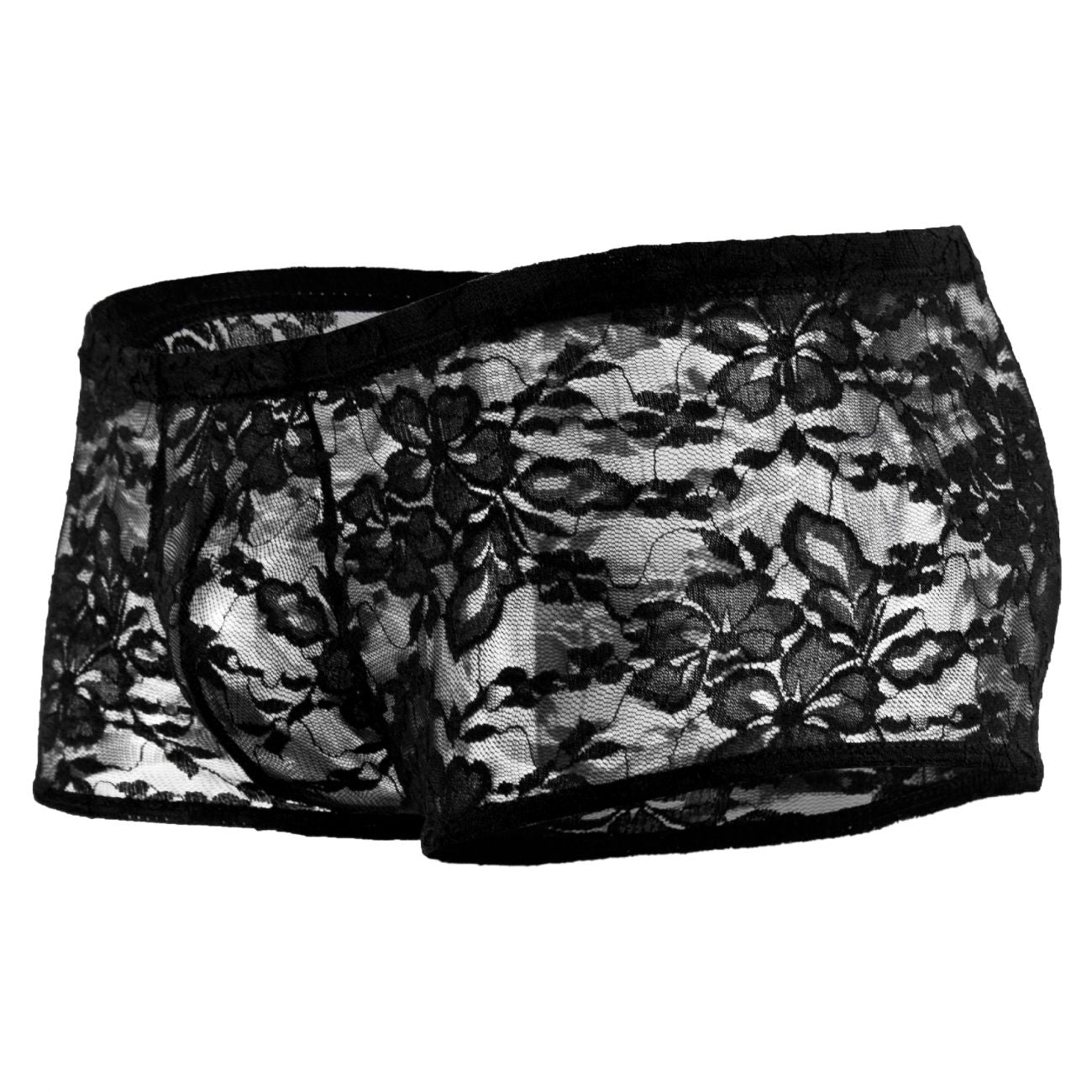 Male Power 145162 Stretch Lace Mini Short Boxer Briefs Black