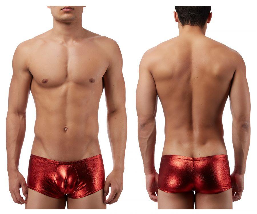 Male Power 153070 Heavy Metal Mini Short Boxer Briefs Red