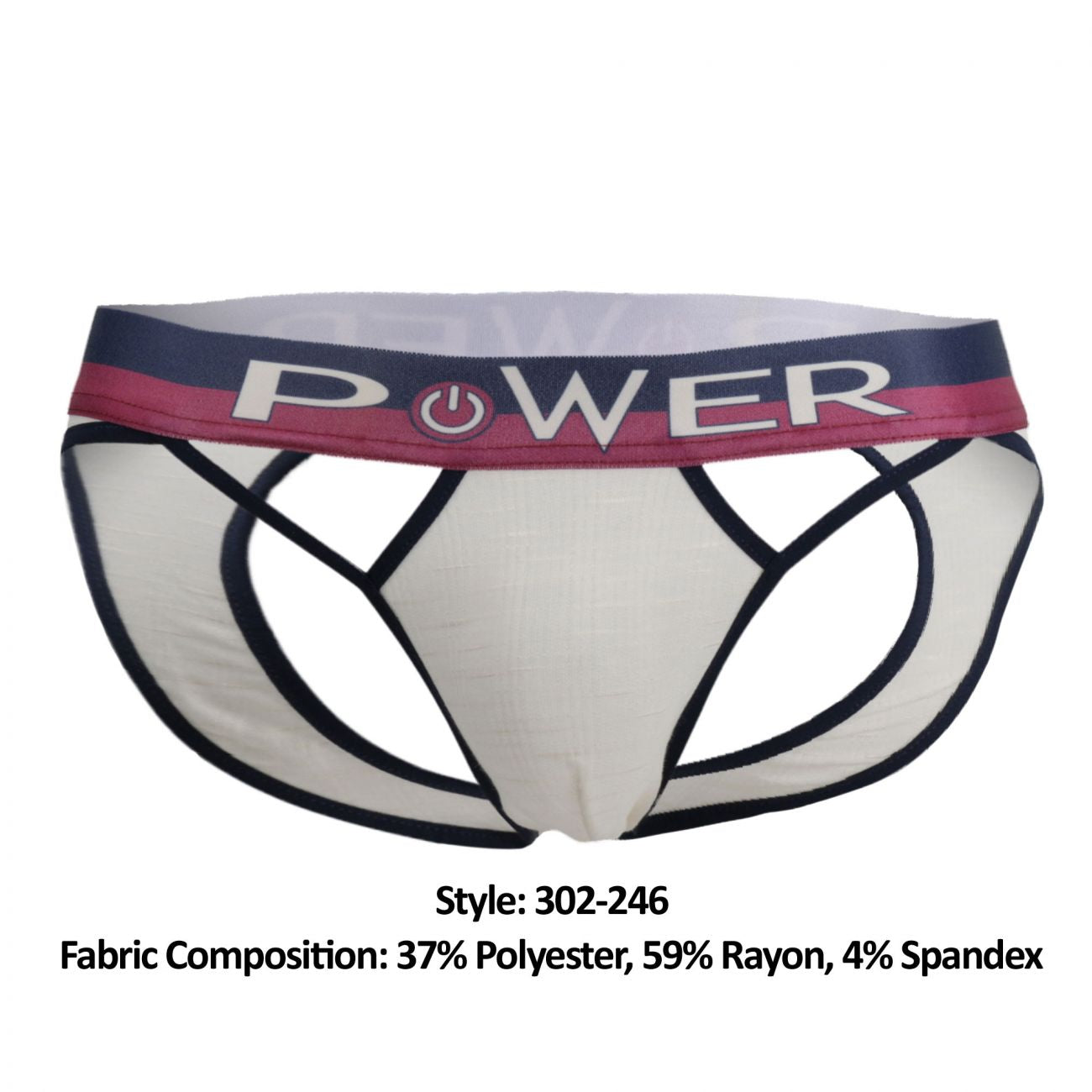 Male Power 302-246 French Terry Cutout Moonshine Ivory