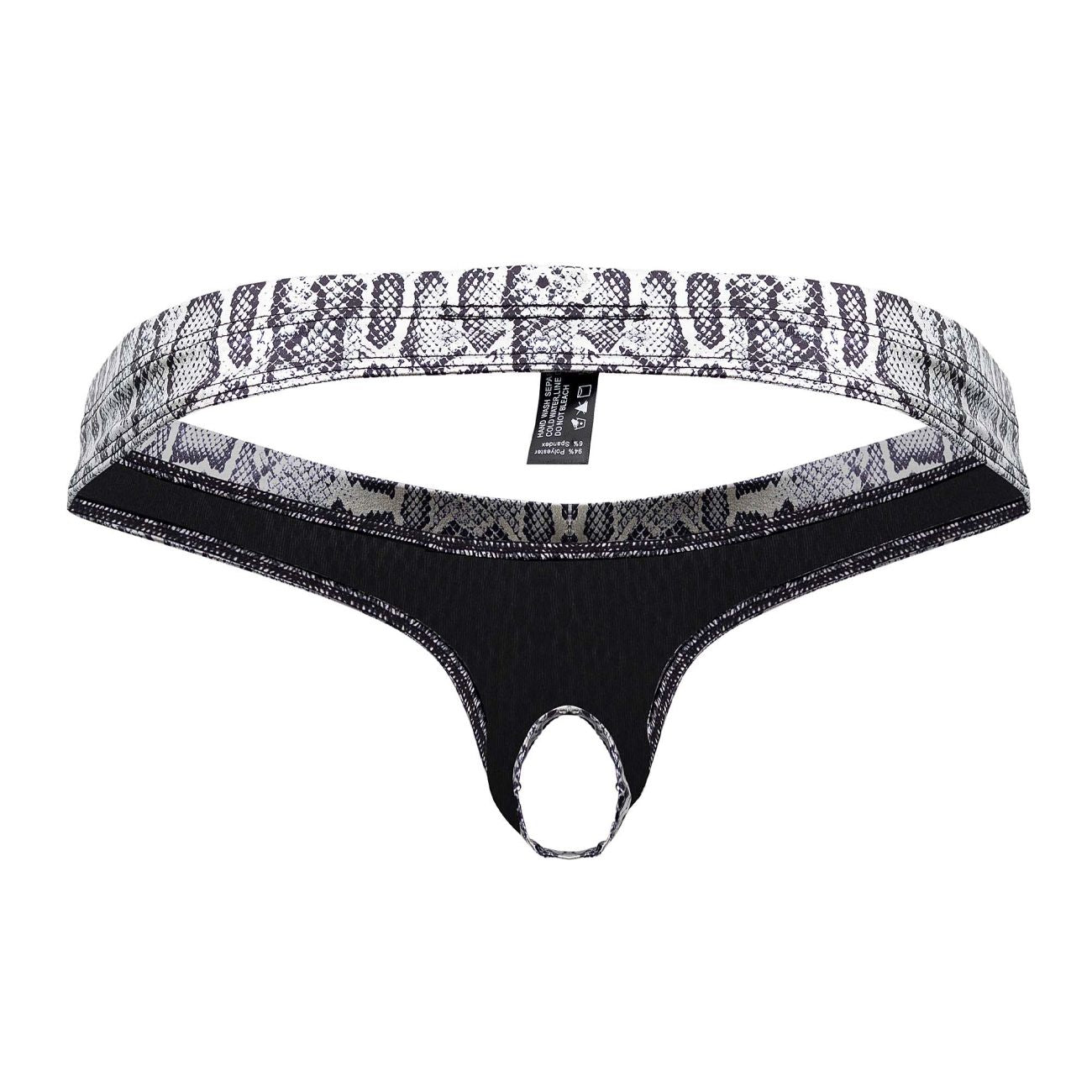 Male Power 334-282 S-naked Power Sock Silver-Black
