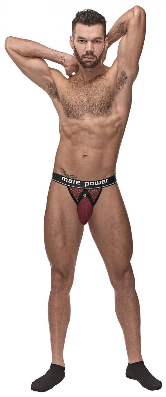 Male Power 346-260 Cockpit C-Ring Jockstrap Burgundy