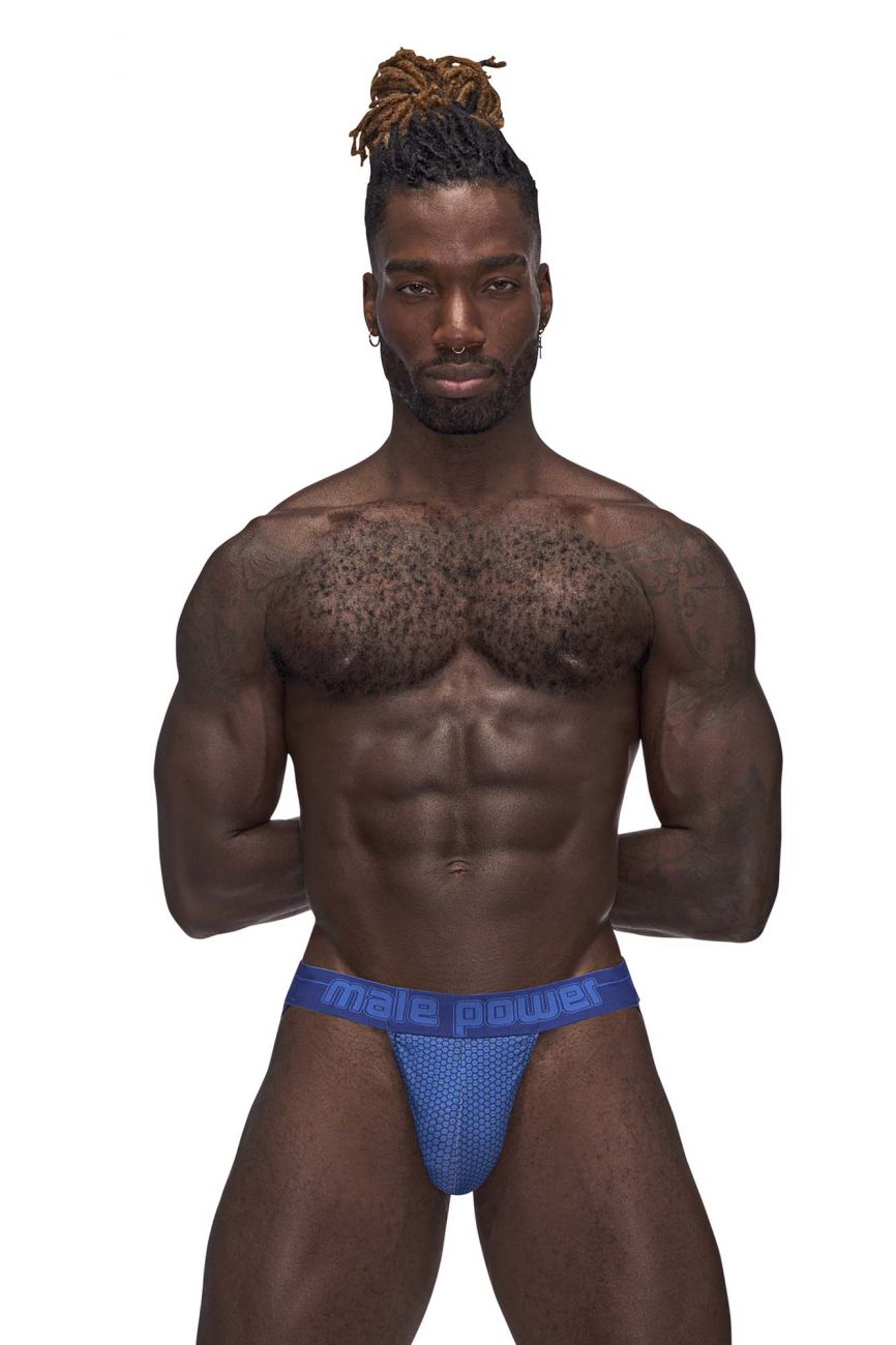 Male Power 352-269 Sexagon Strappy Ring Jock Royal