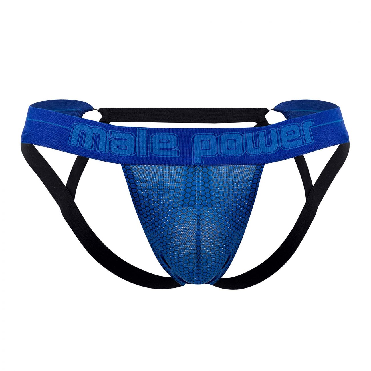 Male Power 352-269 Sexagon Strappy Ring Jock Royal